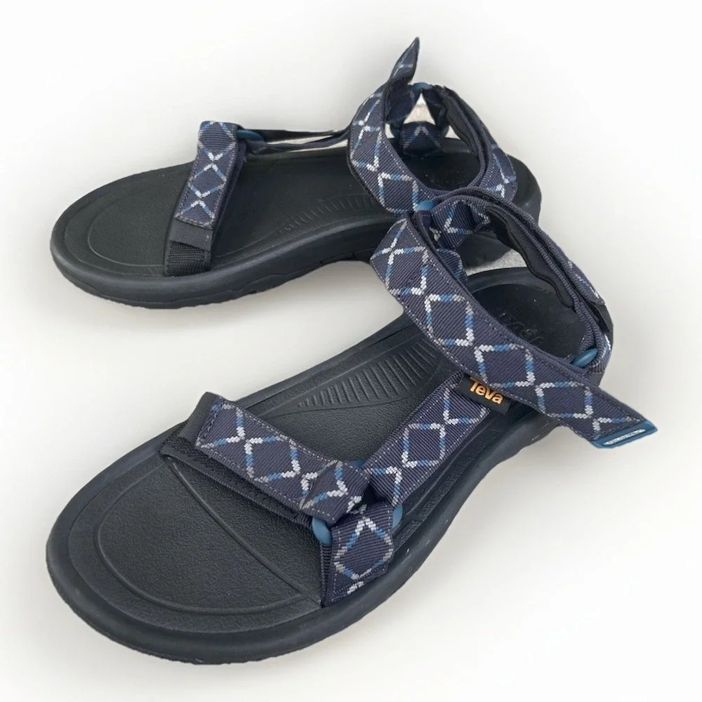 Teva Hurricane XLT2 Mens 9 Navy Blue Diamon Total Eclipse Hiking Sandals 1019234